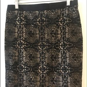 New Limited Lace Pencil Skirt fully lined Size 6